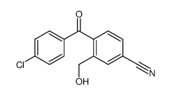 2-HYDROXYMETHYL-4-CYANO-4'-CHLORO-BENZOPHENONE结构式