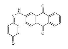 2-[2-(4-oxocyclohexa-2,5-dien-1-ylidene)hydrazinyl]anthracene-9,10-dione Structure