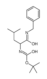 (R)-1-(苄基氨基)-4-甲基-1-氧代-2-戊基氨基甲酸叔丁酯结构式