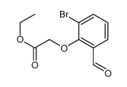 Ethyl 2-(2-bromo-6-formylphenoxy)acetate structure