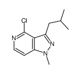 4-CHLORO-3-ISOBUTYL-1-METHYL-1H-PYRAZOLO[4,3-C]PYRIDINE Structure