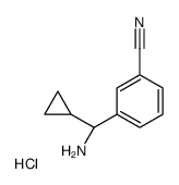 3-[(R)-amino(cyclopropyl)methyl]benzonitrile,hydrochloride Structure