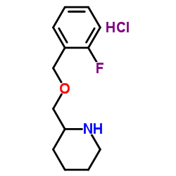 2-{[(2-Fluorobenzyl)oxy]methyl}piperidine hydrochloride (1:1) picture