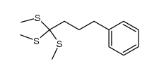 (4-phenylbutane-1,1,1-triyl)tris(methylsulfane) Structure