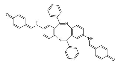 4-[[[(6Z,12Z)-2-[(4-oxocyclohexa-2,5-dien-1-ylidene)methylamino]-6,12-diphenylbenzo[c][1,5]benzodiazocin-8-yl]amino]methylidene]cyclohexa-2,5-dien-1-one Structure