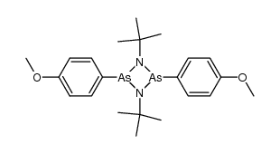 1,3-di-tert-butyl-2,4-bis(p-methoxyphenyl)-1,3,2,4-diazadiarsetidine结构式