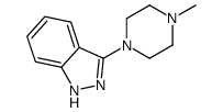 1H-Indazole, 3-(4-Methyl-1-piperazinyl)- structure