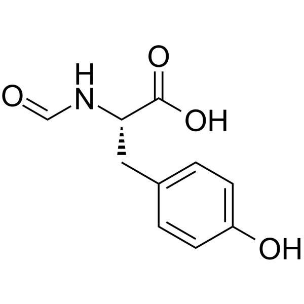 L-Tyrosine, N-formyl- structure