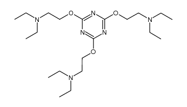 tris-(2-diethylamino-ethoxy)-[1,3,5]triazine Structure