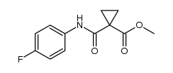 METHYL 1-[(4-FLUOROPHENYL)CARBAMOYL]CYCLOPROPANECARBOXYLATE Structure