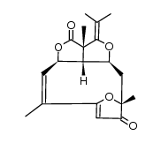 (2aS,2a1R,4aS,6R,11aR,Z)-2a,6,10-trimethyl-3-(propan-2-ylidene)-2a,2a1,3,5,6,11a-hexahydro-2H-1,4,12-trioxa-6,9-methanocyclodeca[cd]pentalene-2,7(4aH)-dione Structure