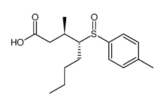 (3R,4R)-3-methyl-4-(p-tolylsulfinyl)octanoic acid Structure