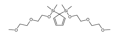 5,5-Bis-{[2-(2-methoxy-ethoxy)-ethoxy]-dimethyl-silanyl}-cyclopenta-1,3-diene Structure