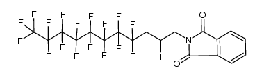 2-(4,4,5,5,6,6,7,7,8,8,9,9,10,10,11,11,11-heptadecafluoro-2-iodo-undecyl)-isoindole-1,3-dione Structure