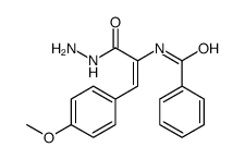 N-[3-hydrazinyl-1-(4-methoxyphenyl)-3-oxoprop-1-en-2-yl]benzamide Structure