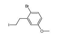 1-bromo-2-(2-iodoethyl)-4-methoxybenzene Structure