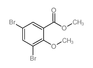 methyl 3,5-dibromo-2-methoxybenzoate structure