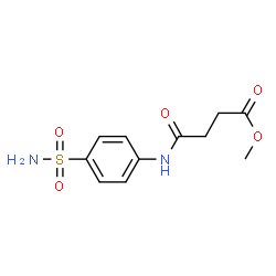 methyl 4-{[4-(aminosulfonyl)phenyl]amino}-4-oxobutanoate structure