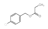 Benzenemethanol, 4-chloro-, 1-propanoate Structure