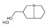 2,3,5,6,7,8-hexahydro-1H-pyrrolizin-2-ylmethanol,hydrochloride Structure