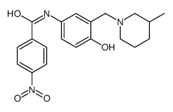 N-[4-Hydroxy-3-[(3-methylpiperidino)methyl]phenyl]-4-nitrobenzamide Structure