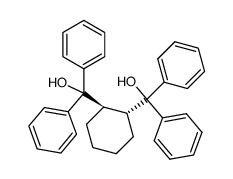 trans-1,2-bis(hydroxydiphenylmethyl)cyclohexane Structure