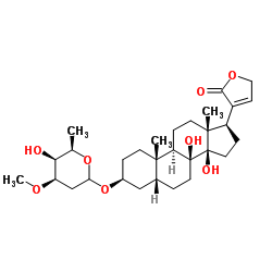 8-羟基夹竹桃甙 A结构式