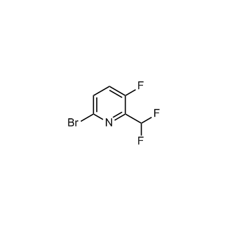 6-溴-2-(二氟甲基)-3-氟吡啶结构式