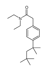 N,N-diethyl-2-[4-(2,4,4-trimethylpentan-2-yl)phenyl]acetamide结构式