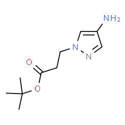 3-(4-氨基-1H-吡唑-1-基)丙酸叔丁酯结构式