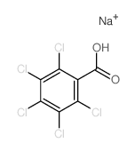 Benzoicacid, 2,3,4,5,6-pentachloro-, sodium salt (1:1)结构式