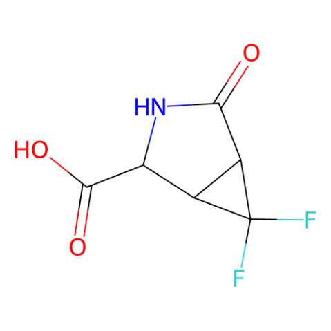 3-Azabicyclo[3.1.0]hexane-2-carboxylicacid,6,6-difluoro-4-oxo-,(1S,2S,5R)-(9CI) structure