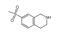 7-(Methylsulfonyl)-1,2,3,4-tetrahydroisoquinoline结构式