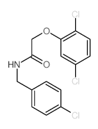 Acetamide,N-[(4-chlorophenyl)methyl]-2-(2,5-dichlorophenoxy)- structure