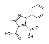 3-methyl-1-phenyl-1H-pyrazole-4,5-dicarboxylic acid Structure