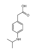 2-[4-(propan-2-ylamino)phenyl]acetic acid结构式