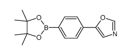 5-(4-(4,4,5,5-tetramethyl-1,3,2-dioxaborolan-2-yl)phenyl)oxazole structure