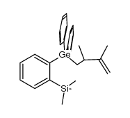 1-(trimethylsilyl)-2-((2,3-dimethyl-1-buten-4-yl)-diphenylgermyl)benzene结构式