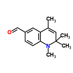 1,2,2,4-Tetramethyl-1,2-dihydro-6-quinolinecarbaldehyde结构式