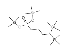 [3-[Bis(trimethylsilyl)amino]propyl]phosphonic acid bis(trimethylsilyl) ester结构式