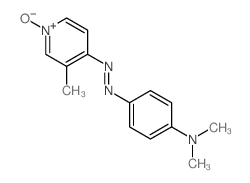 Benzenamine,N,N-dimethyl-4-[2-(3-methyl-1-oxido-4-pyridinyl)diazenyl]- Structure