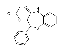 3-acetoxy-2-phenyl-2,3-dihydro-5H-benzo[b][1,4]thiazepin-4-one Structure