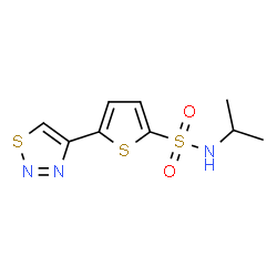 N-Isopropyl-5-(1,2,3-thiadiazol-4-yl)-2-thiophenesulfonamide structure