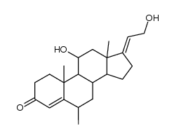 11-beta,21-dihydroxy-6-alpha-methylpregna-4,17(20)-dien-3-one picture