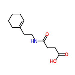 4-{[2-(1-Cyclohexen-1-yl)ethyl]amino}-4-oxobutanoic acid Structure