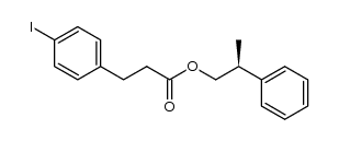 (S)-2-phenylpropyl 3-(4-iodophenyl)propanoate Structure