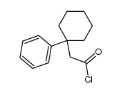 1-Phenyl-cyclohexylessigsaeurechlorid Structure