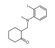 2-{[N-(2-iodophenyl)-N-methylamino]methyl}cyclohexanone Structure