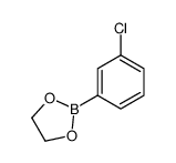 2-(3-chlorophenyl)-1,3,2-dioxaborolane结构式