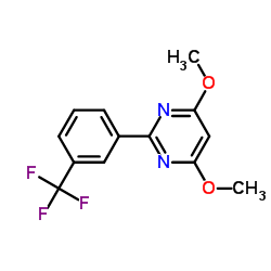 4,6-Dimethoxy-2-[3-(trifluoromethyl)phenyl]pyrimidine Structure